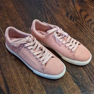 H&M - suede sneakers pink euc